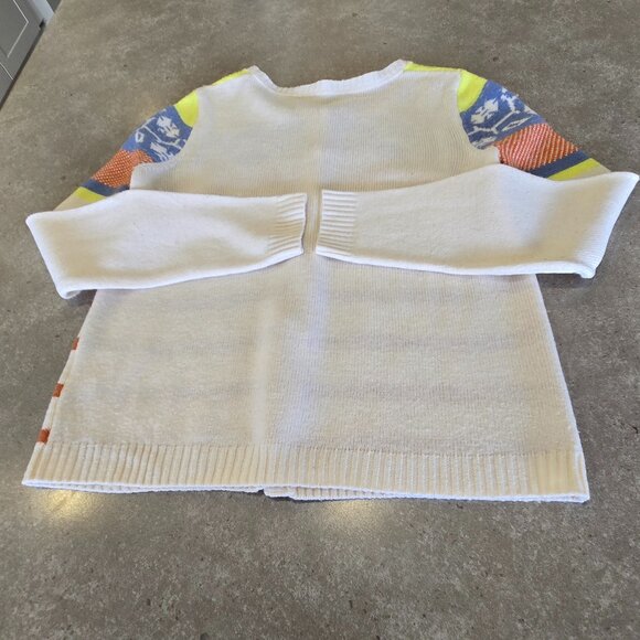 FIVE PLUS Women's Multi-Stripes Graphic Print L/Sleeves Cardigan - Size Small - Picture 7 of 14